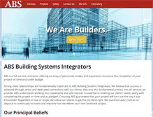 Tablet Screenshot of absbuildingintegrators.com
